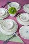 Hermia Juego de cena de porcelana Ebrusu de 18 piezas Multicolor